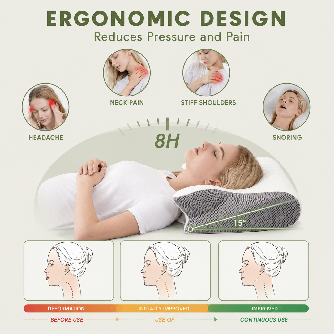NeckNest™ Ergonomic Pillow