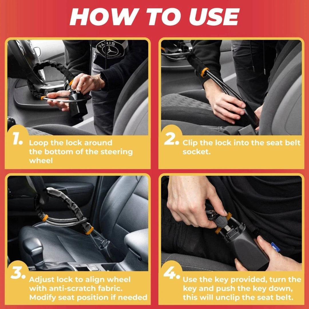Anti-Theft Steering Wheel Lock